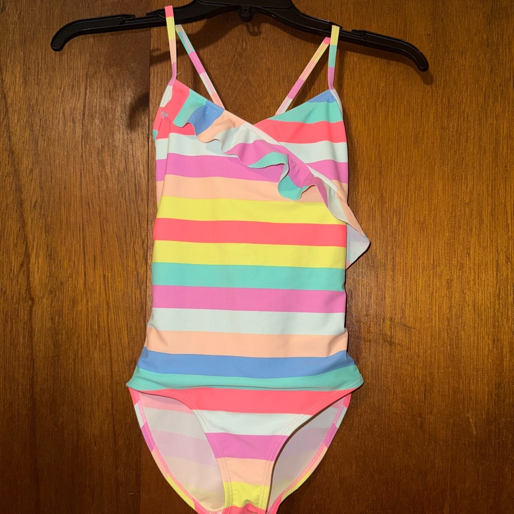 OshKosh B'gosh Multicolor Striped One Piece Swimsuit